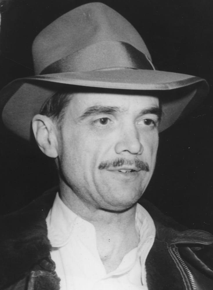 Howard Hughes iconic photo print showcasing aviation and film legacy.