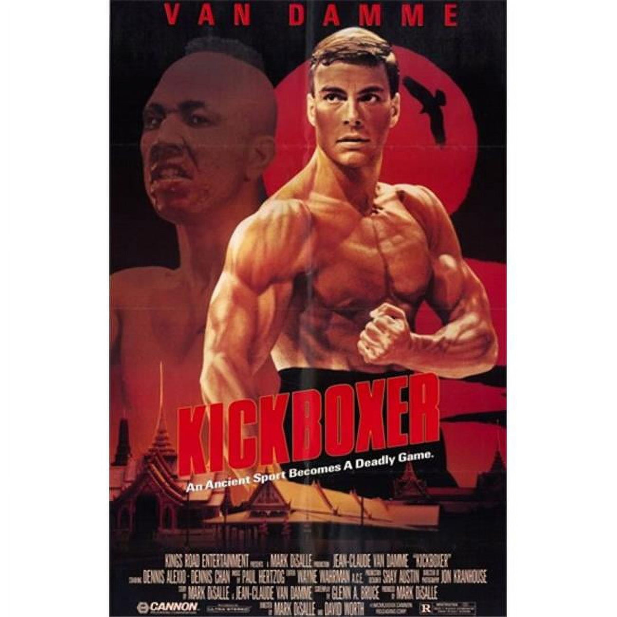 Kickboxer Movie Poster 11x17 print showcasing action and classic film.