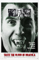 Taste The Blood Of Dracula movie poster featuring Christopher Lee, 1970 film.