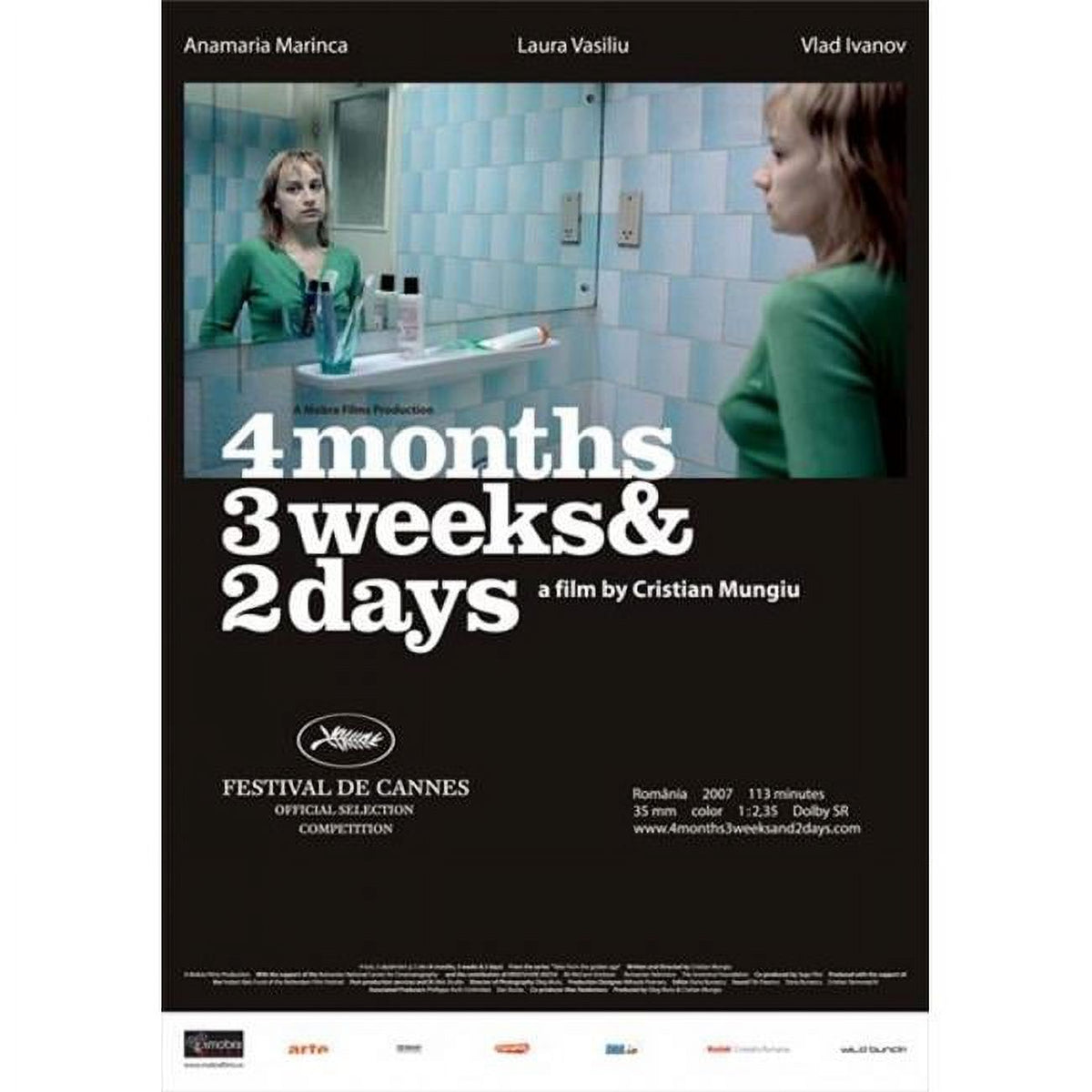4 Months, 3 Weeks and 2 Days Movie Poster Print, 27x40 inches.