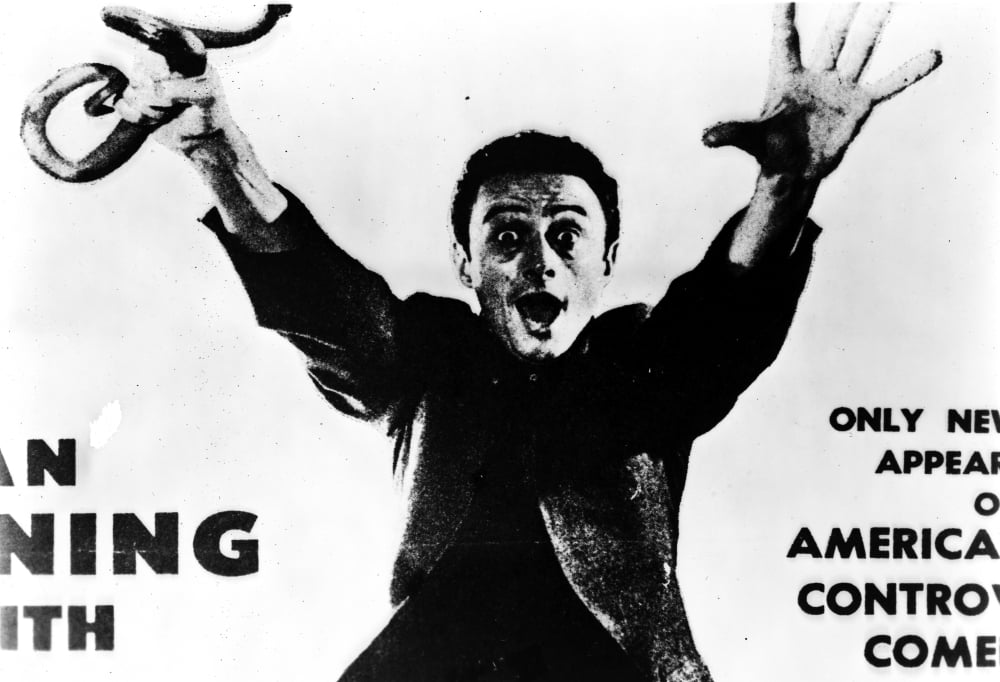Publicity still of Lenny Bruce photo print in vibrant detail.