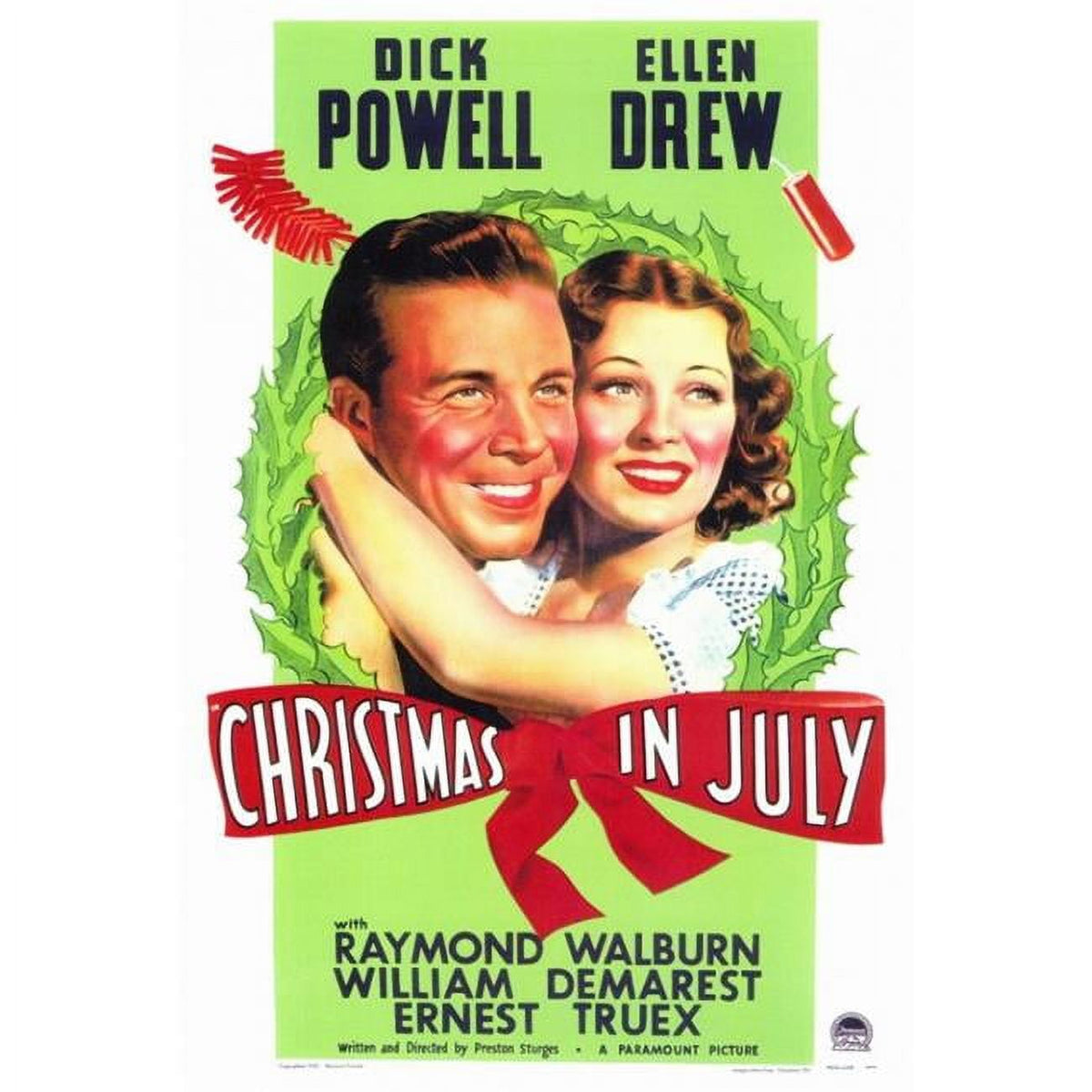 Christmas in July Movie Poster Print - festive decor
