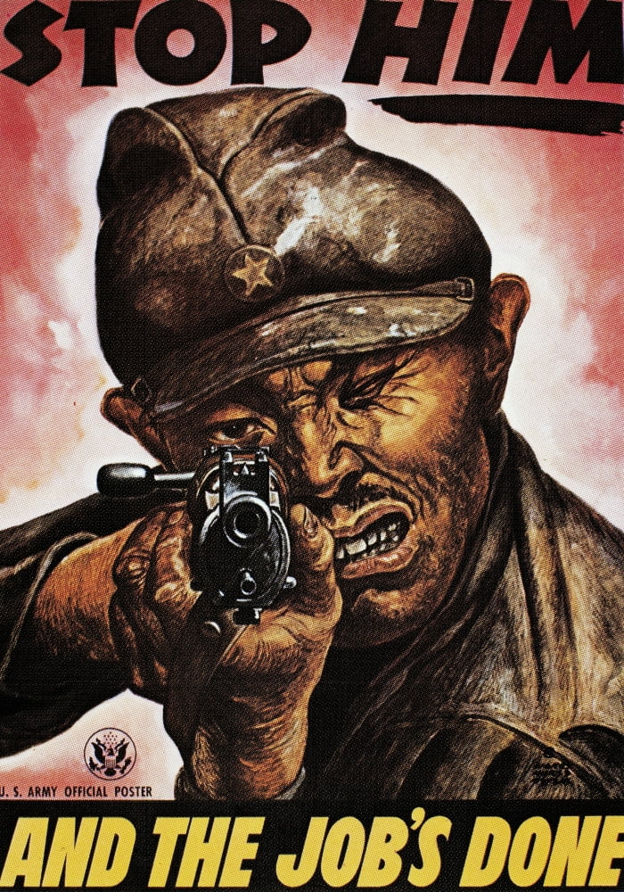 Anti-Japanese World War II Propaganda Poster Print