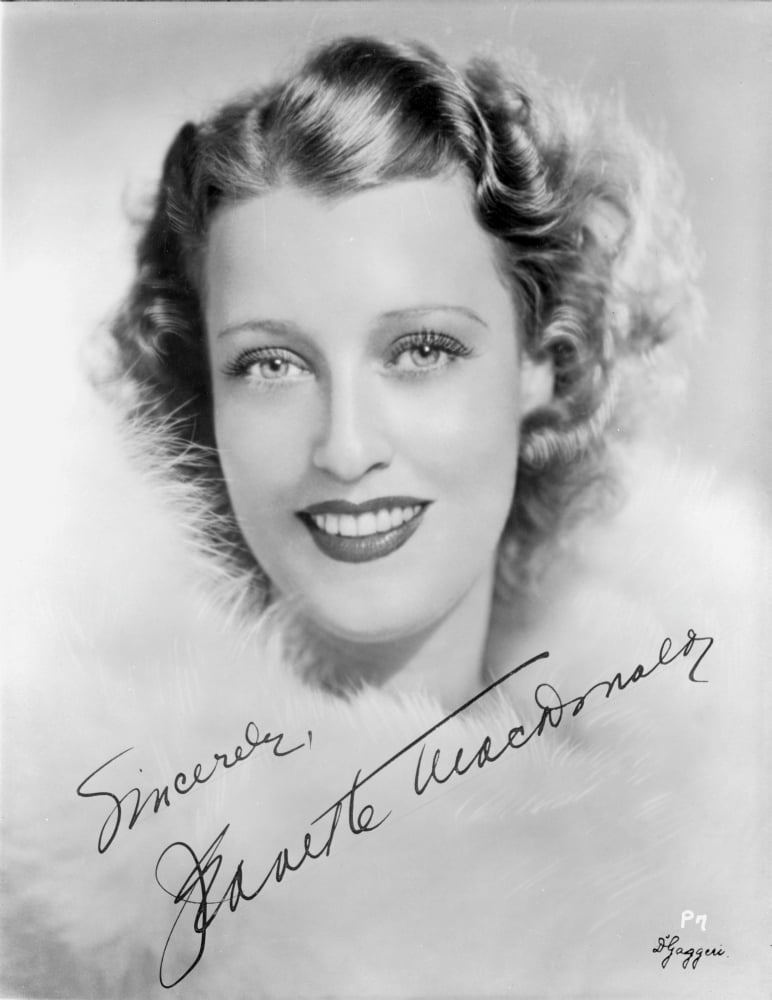 Signed Jeanette MacDonald Photo Print - Classic Film Memorabilia
