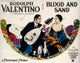 Blood And Sand movie masterprint poster featuring Rudolph Valentino and Nita Naldi, 1922 classic film art.