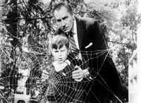 The Fly movie photo print featuring Vincent Price from 1958, available in multiple sizes.