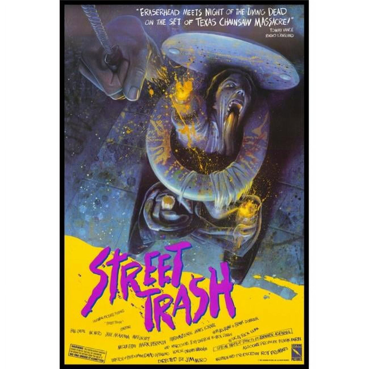 Street Trash Movie Poster Print showcasing cult classic film artwork.