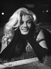 Anita Ekberg Grass Photo Print - Classic Vintage Photography