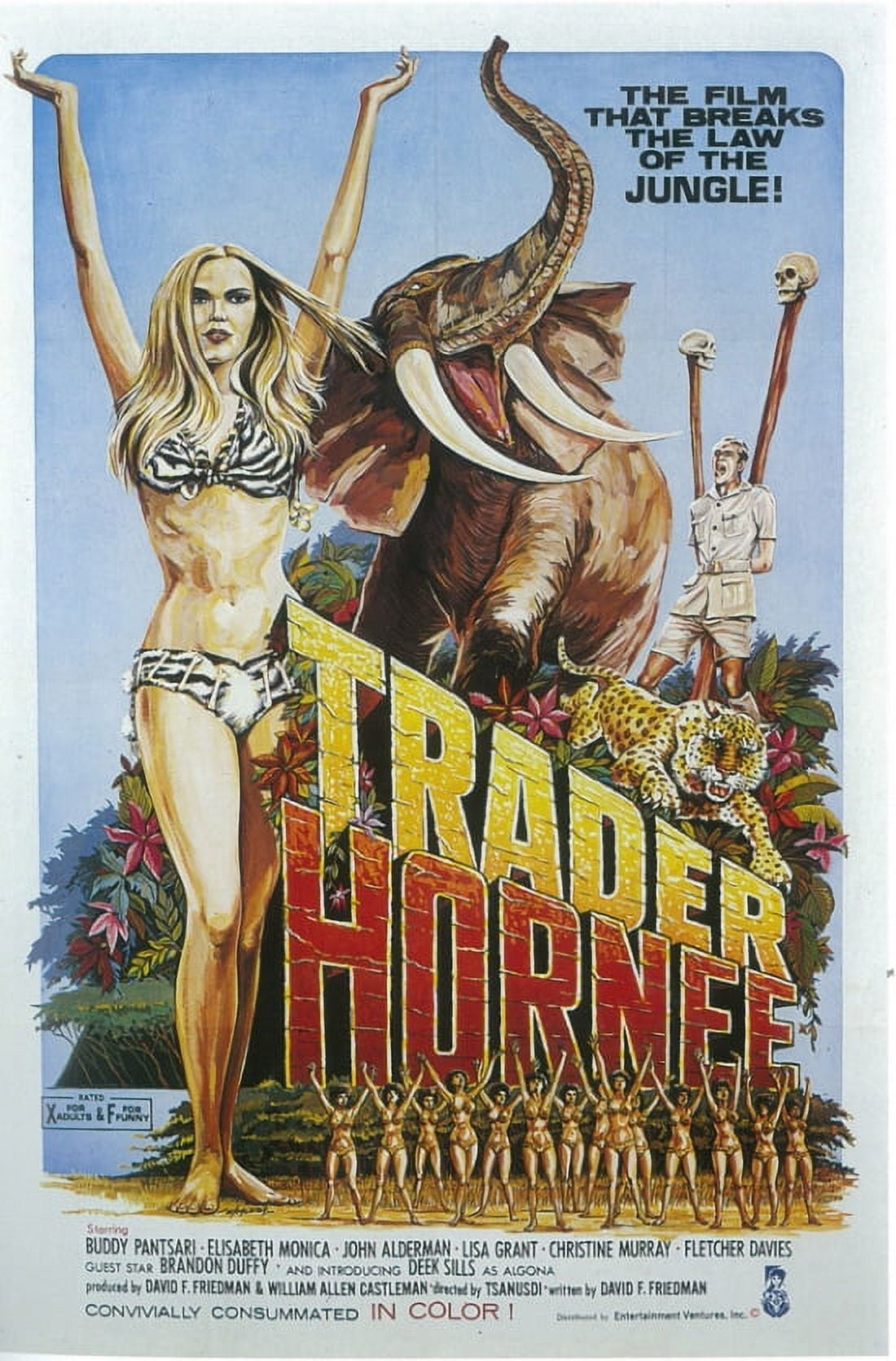Trader Hornee movie poster 11x17 print showcasing cinematic art.