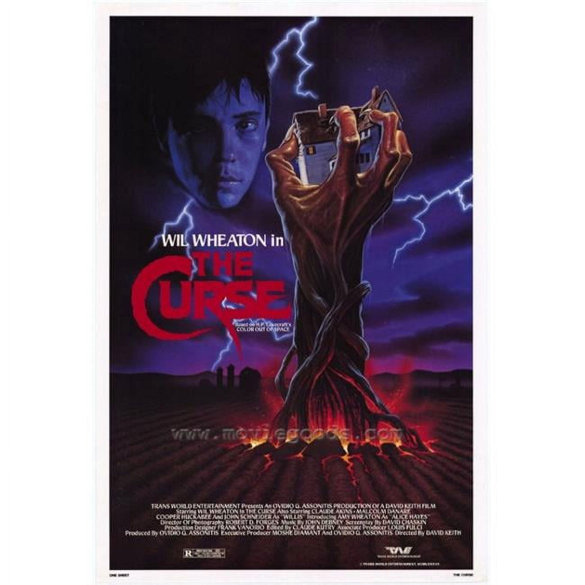 The Curse Movie Poster Print 27x40 inches featuring horror design.