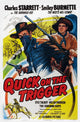 Quick On The Trigger movie masterprint poster featuring Charles Starrett and Smiley Burnette from 1948