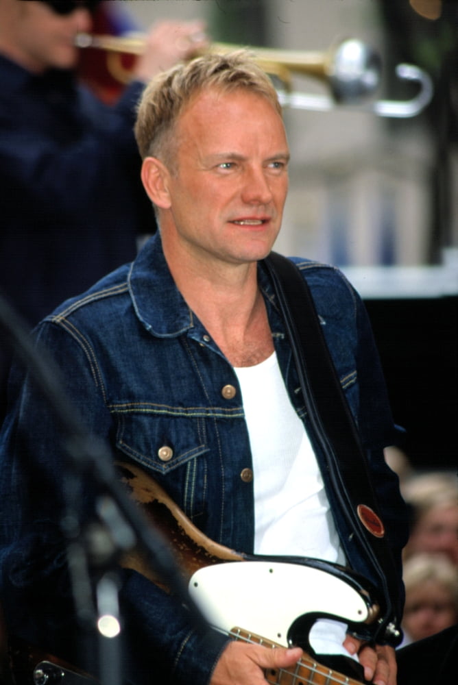 Sting performing live on The Today Show poster print by CJ Contino