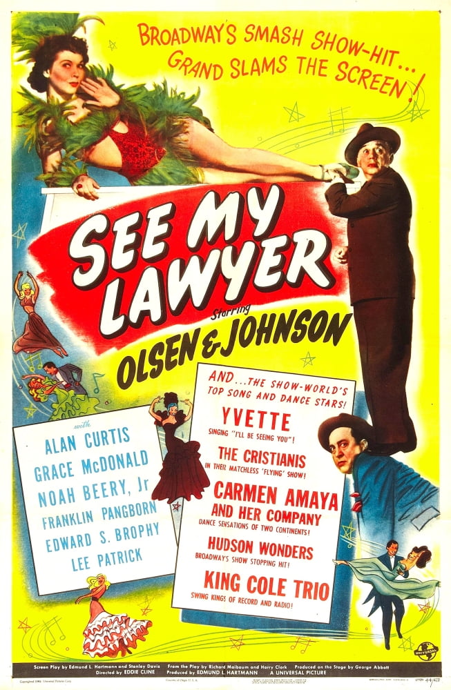 See My Lawyer Movie Masterprint Poster Print (11x17) featuring classic cinema art.