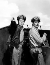 They Were Expendable photo print featuring Robert Montgomery and John Wayne.