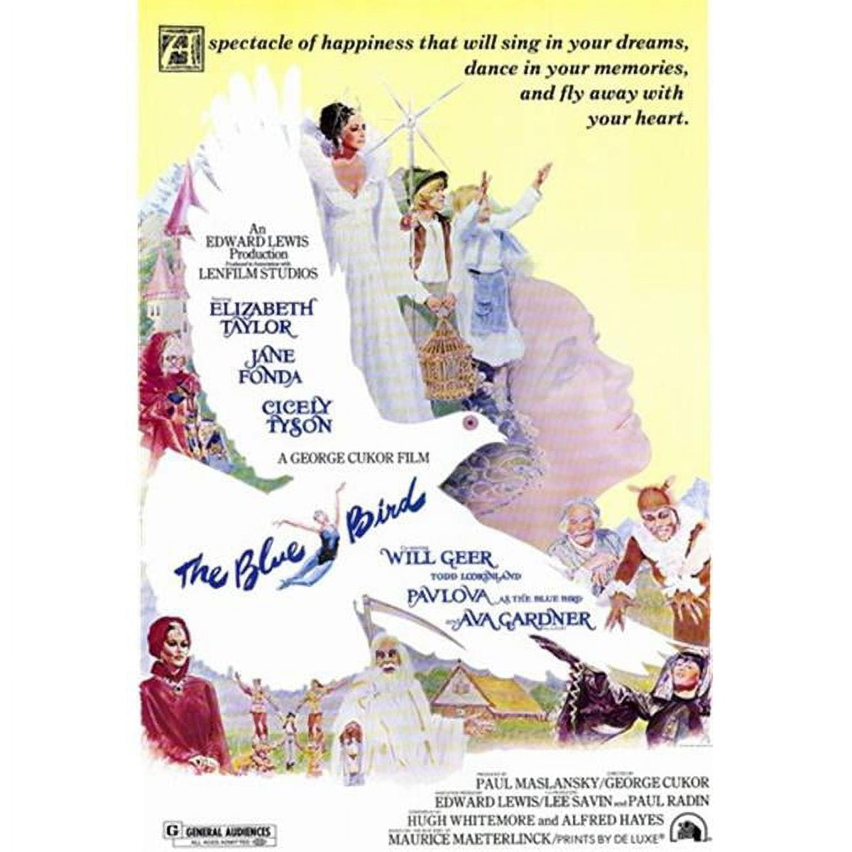 Blue Bird Movie Poster - 11x17 size, vibrant artwork