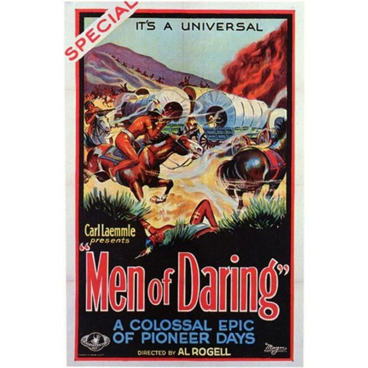 Men of Daring Movie Poster 11x17 print showcasing adventure and heroism.