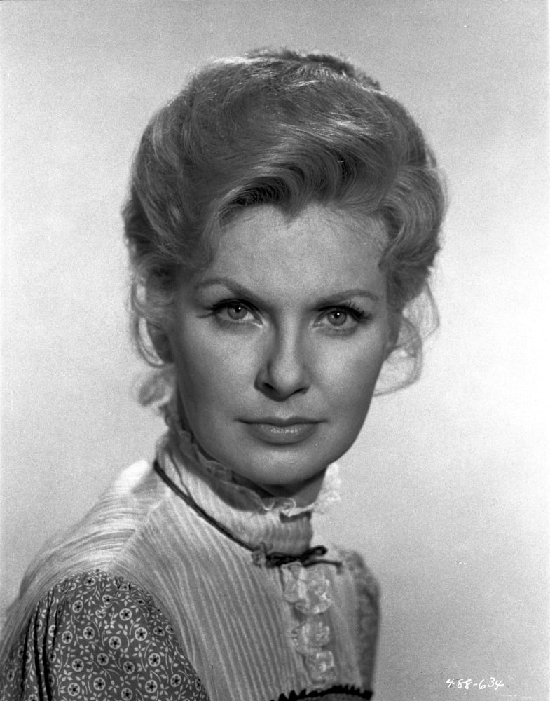 Joanne Woodward portrait photo print in a dress, classic Hollywood style.