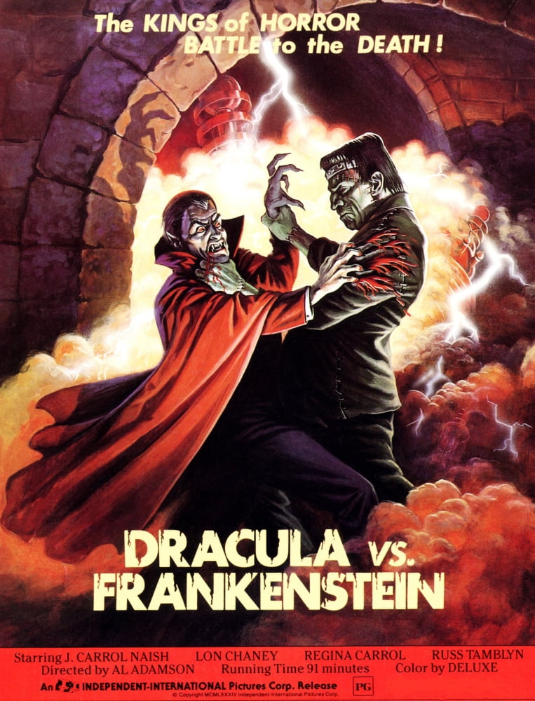 Dracula Vs. Frankenstein 1971 Movie Masterprint Poster featuring Zandor Vorkov and John Bloom.