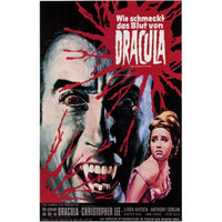 Taste the Blood of Dracula movie poster 11x17 print featuring classic horror design.