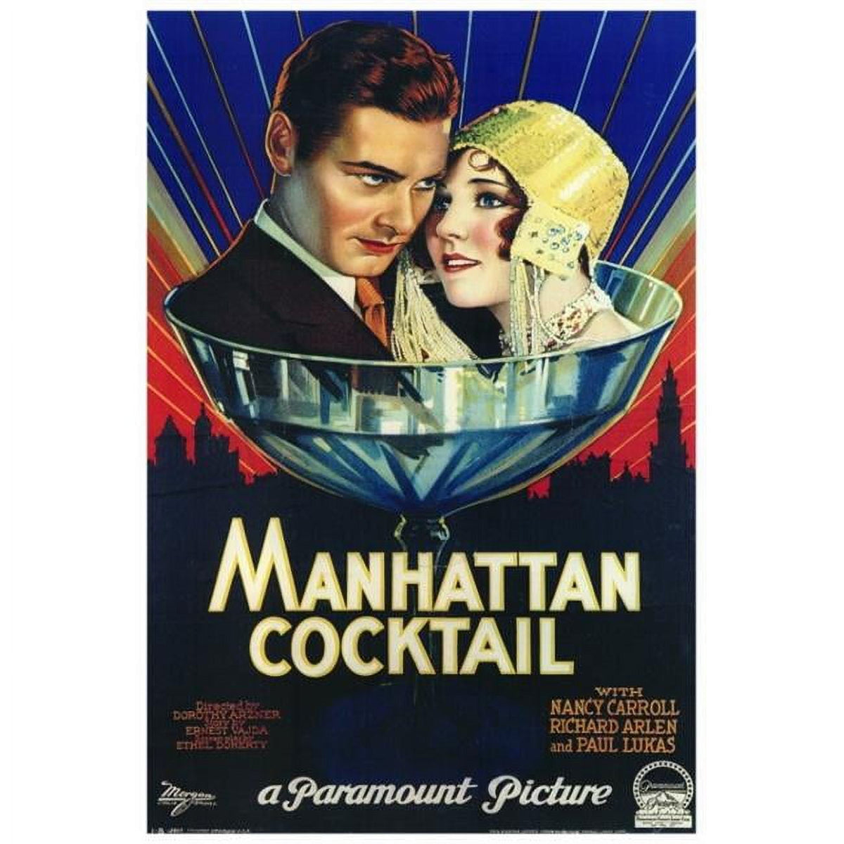 Manhattan Cocktail Movie Poster Print 27x40