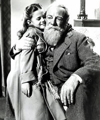 Film still from A Miracle on 34th Street featuring Natalie Wood and Edmund Gwenn