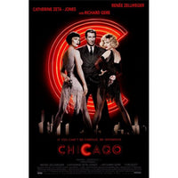 Chicago movie poster print showcasing iconic film artwork.