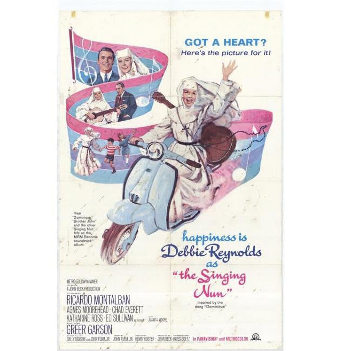 The Singing Nun Movie Poster Print 27x40 showcasing classic cinema.