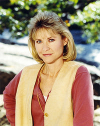 Dee Wallace portrait photo print in red attire