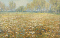 Meadow in Bloom fine art poster print by Egbert Rubertus Derk Schaap showcasing vibrant wildflowers.