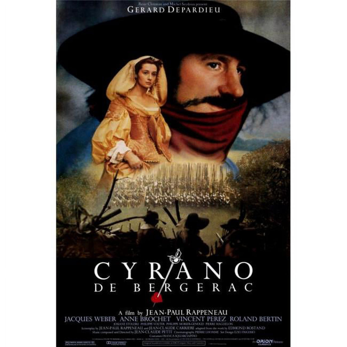 Cyrano de Bergerac Movie Poster Print 27x40 showcasing classic cinema.
