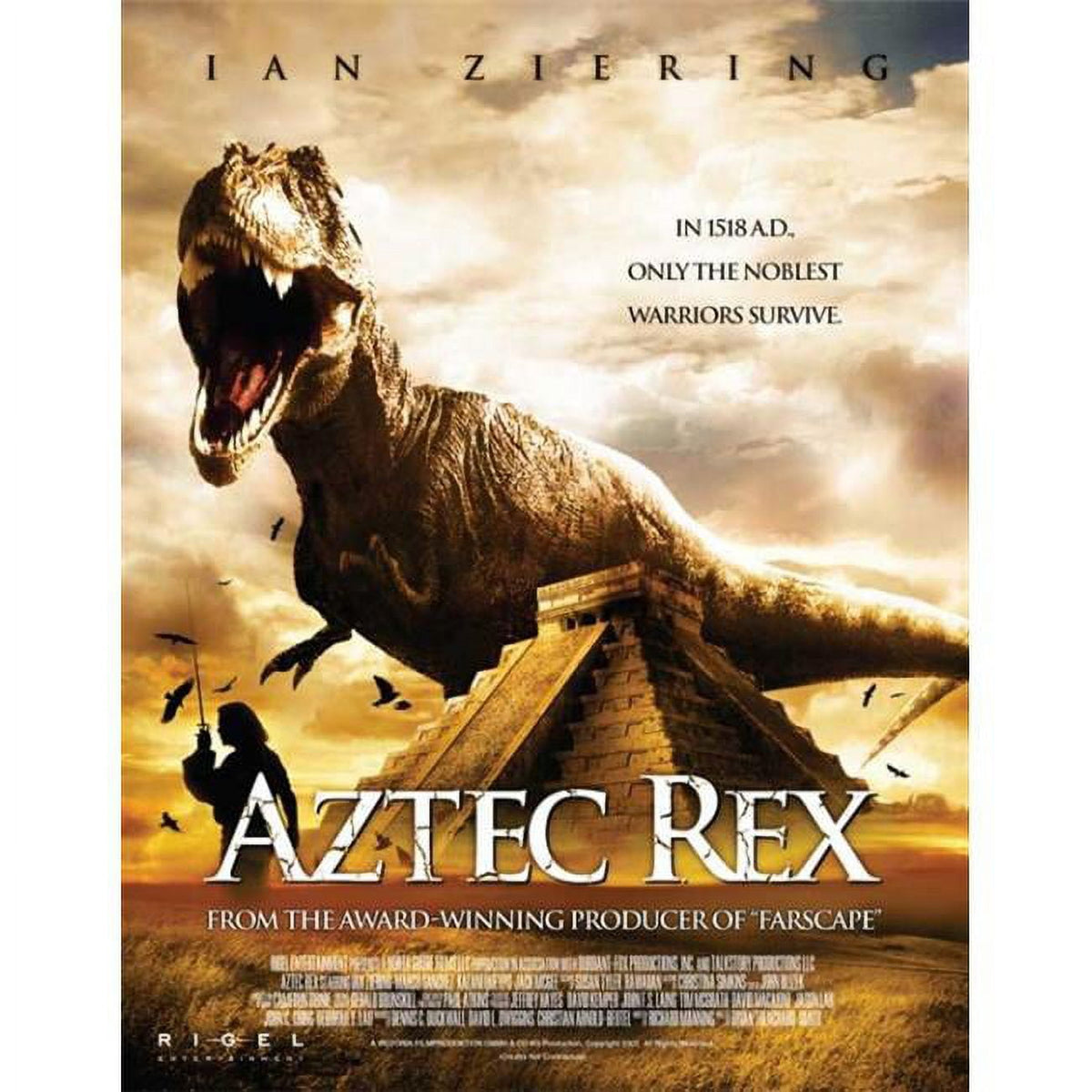 Aztec Rex Movie Poster 11x17 print showcasing vibrant artwork.