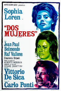 Dos Mujeres Two Women movie masterprint poster featuring Sophia Loren.