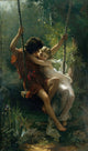 Springtime poster print by Pierre-Auguste Cot showcasing vibrant floral art.