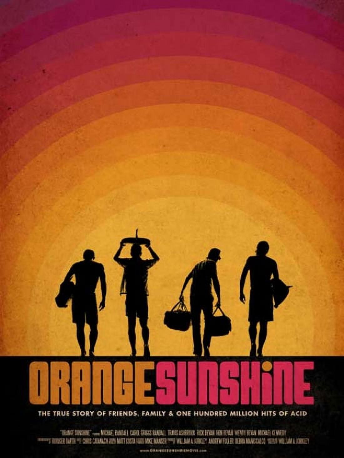 Orange Sunshine Movie Poster - vibrant cinematic art print.