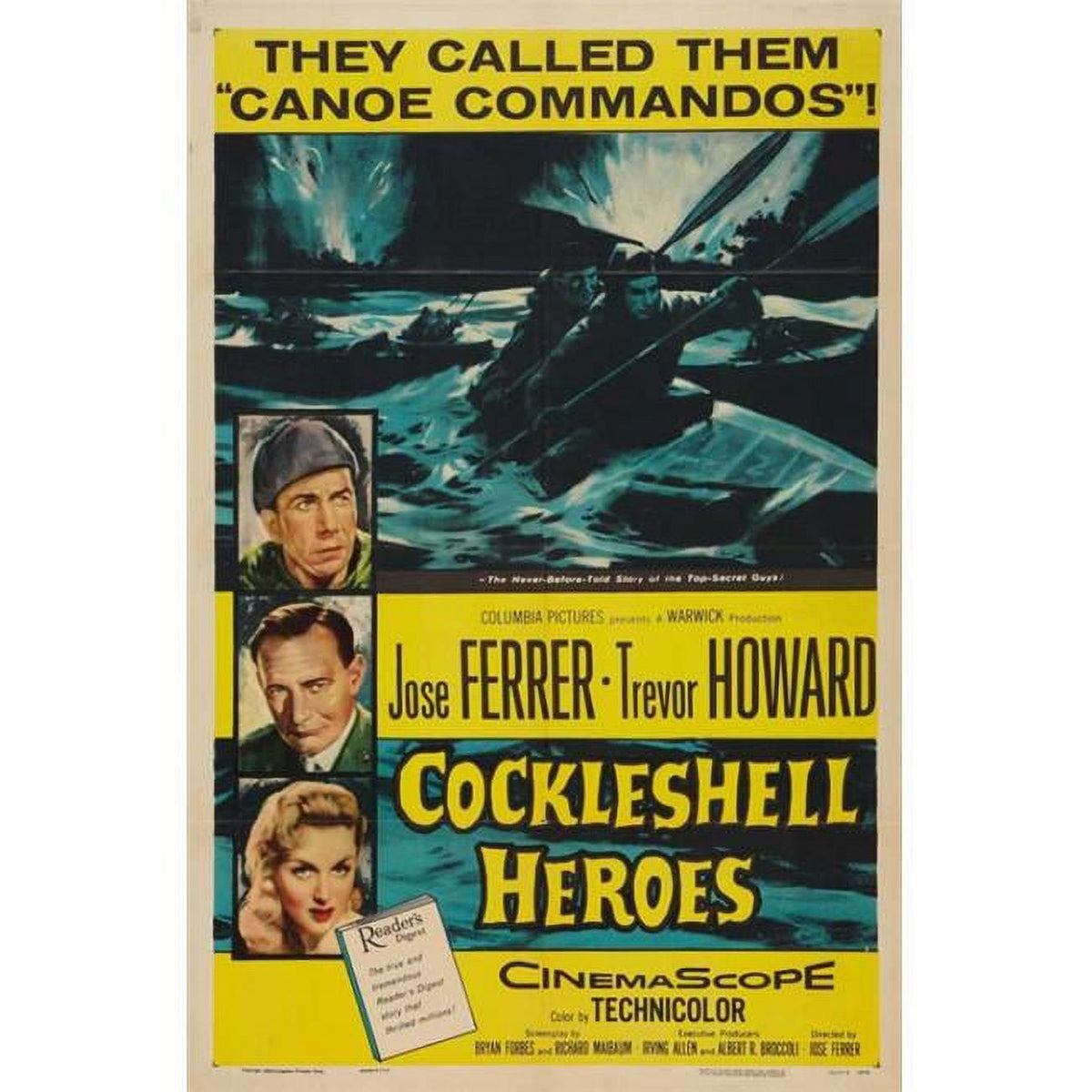 The Cockleshell Heroes movie poster print in 27x40 size.