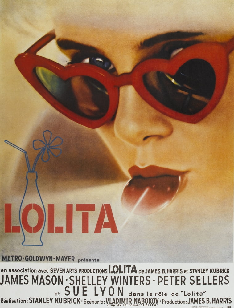 Lolita movie masterprint poster featuring Sue Lyon from the 1962 film.