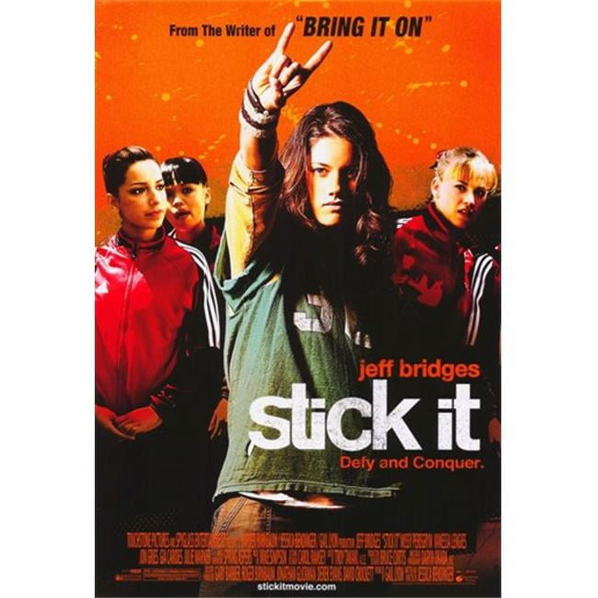 Stick It Movie Poster 11x17 print showcasing gymnastics action.
