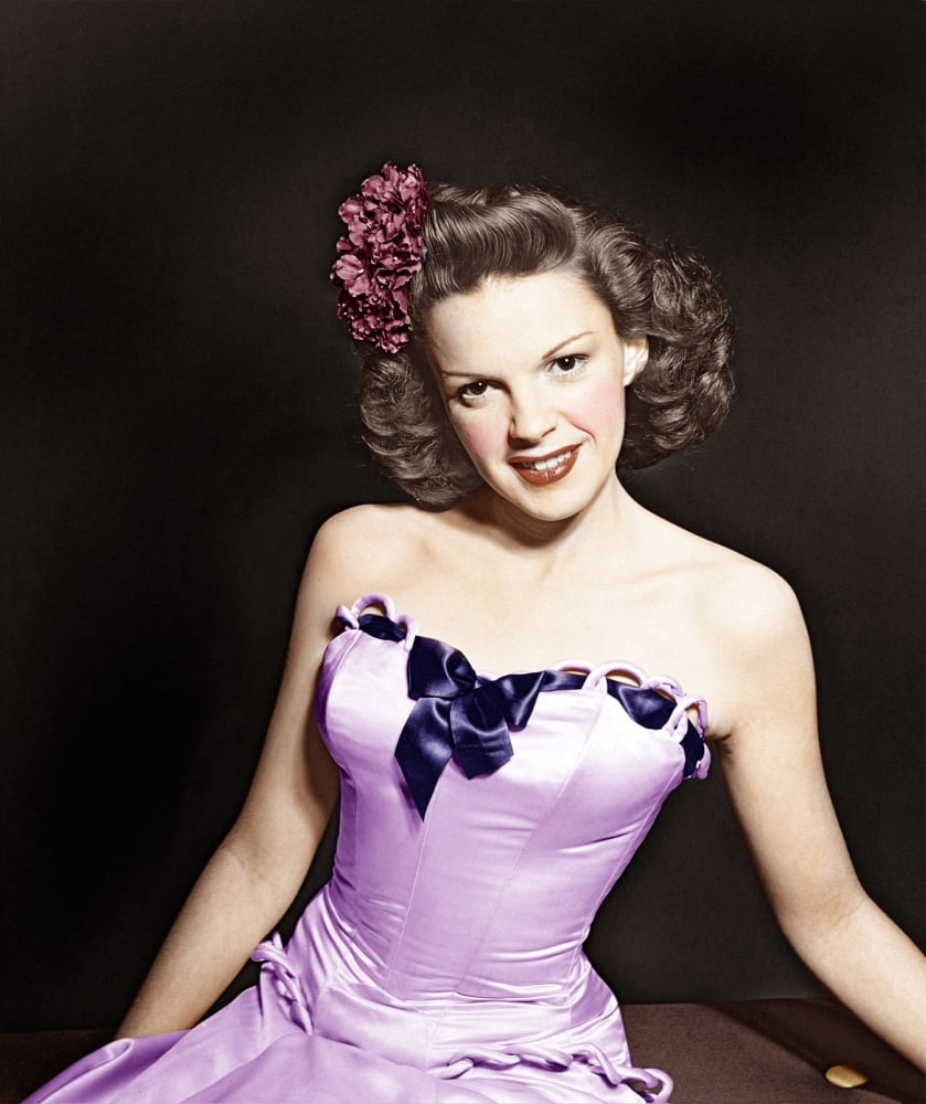 Judy Garland classic photo print from the 1940s, available in multiple sizes.