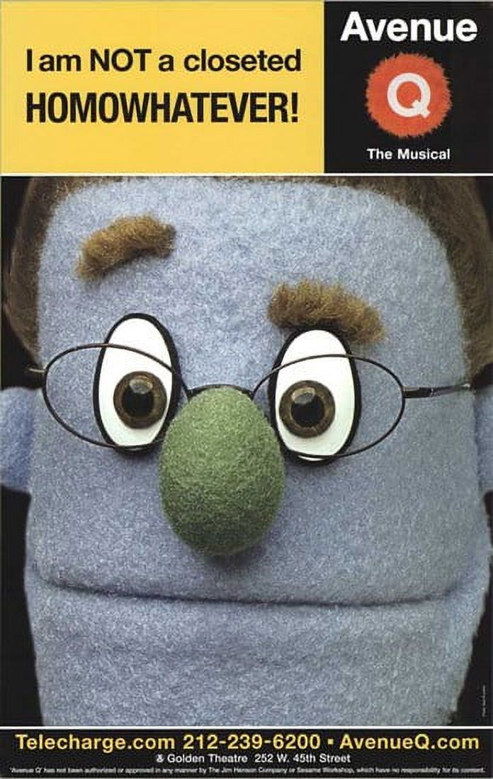 Avenue Q Broadway Movie Poster Style D - 11x17 inches