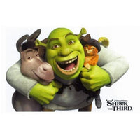 Shrek the Third Movie Poster featuring the beloved characters from the animated film.