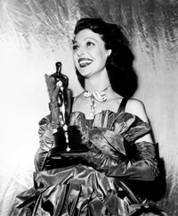 Loretta Young holding her Academy Award for Farmer's Daughter 1948 photo print