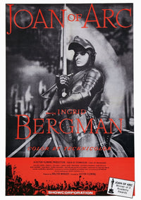 Joan of Arc Movie Poster featuring Ingrid Bergman - 11x17