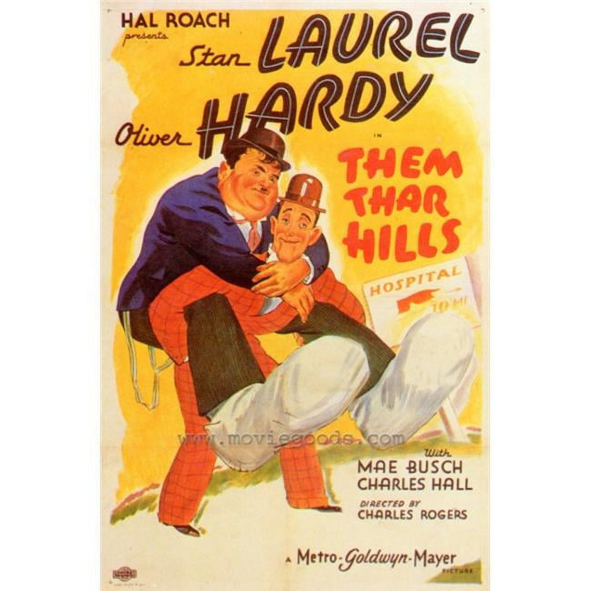 Them Thar Hills Movie Poster Print 27x40 - Classic Cinema Art