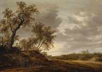 On the Way to Emmaus poster print by Jacob Salomonsz. van Ruysdael, fine art poster.