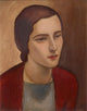 Head of a Girl poster print artwork by Raymond McIntyre in 18x24 size.