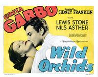 Wild Orchids movie lobby card print featuring Greta Garbo and Nils Asther