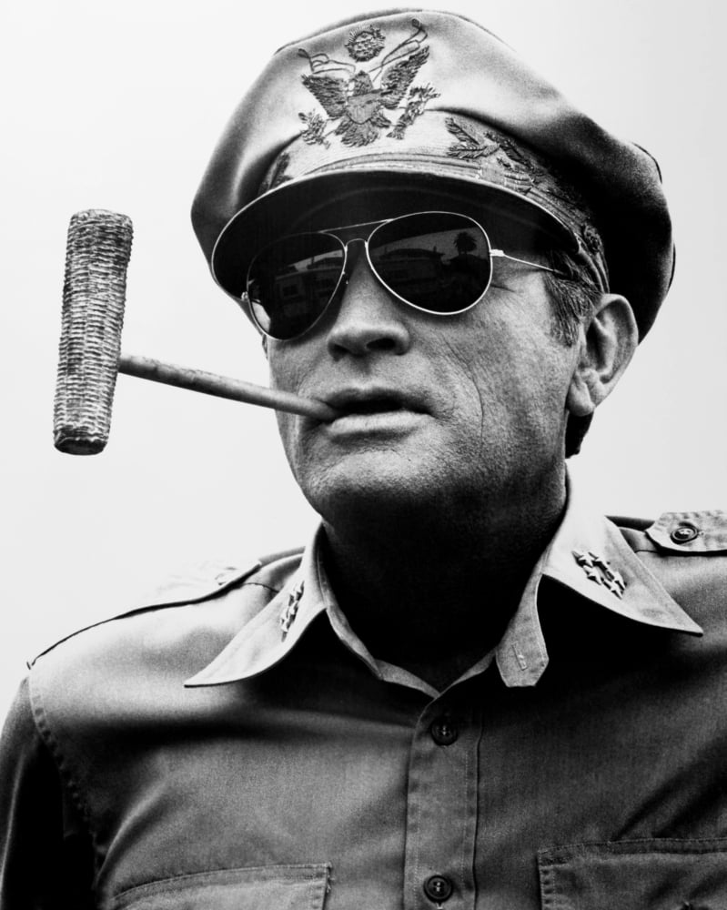 MacArthur Portrait Poster Print - Iconic military leader portrait.