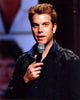 Anthony Jeselnik stand-up comedy photo print on stage with microphone.