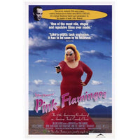 Pink Flamingos movie poster print 27x40 featuring vibrant colors and iconic characters.