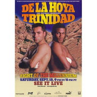 Oscar De La Hoya vs Felix Trinidad movie poster featuring iconic boxing match